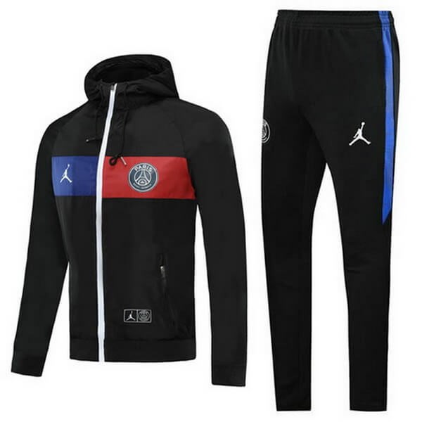 Coupe Vent Paris Saint Germain JORDAN Ensemble Complet 2020-21 Rouge Bleu Noir